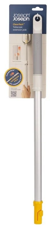 Mâner telescopic Joseph Joseph CleanTech 6500038, 61-86 cm, Orificiu de agățare, Gri