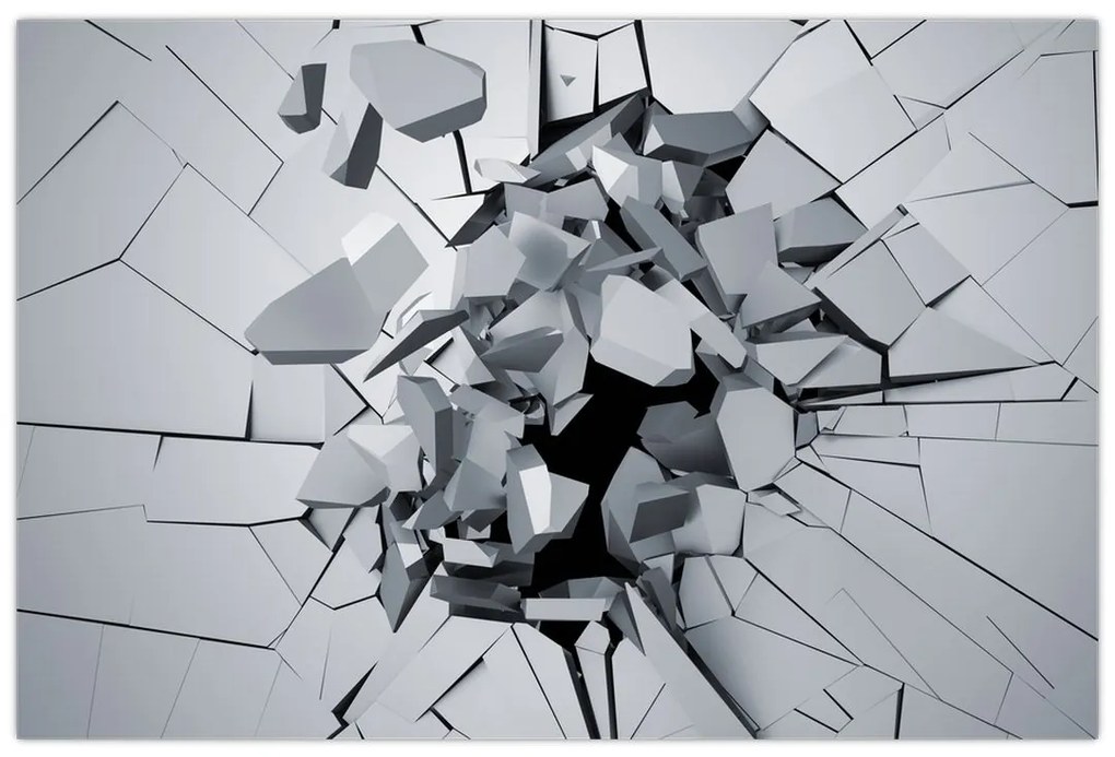 Tablou abstracție 3D (90x60 cm)