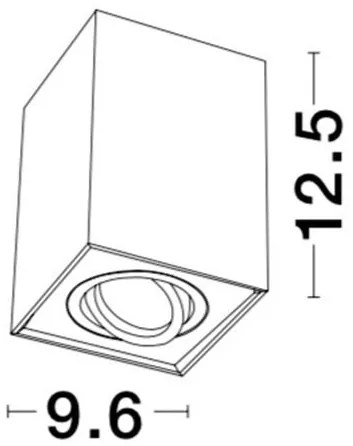 Spot aplicat directionabil RENDE alb NVL-820202