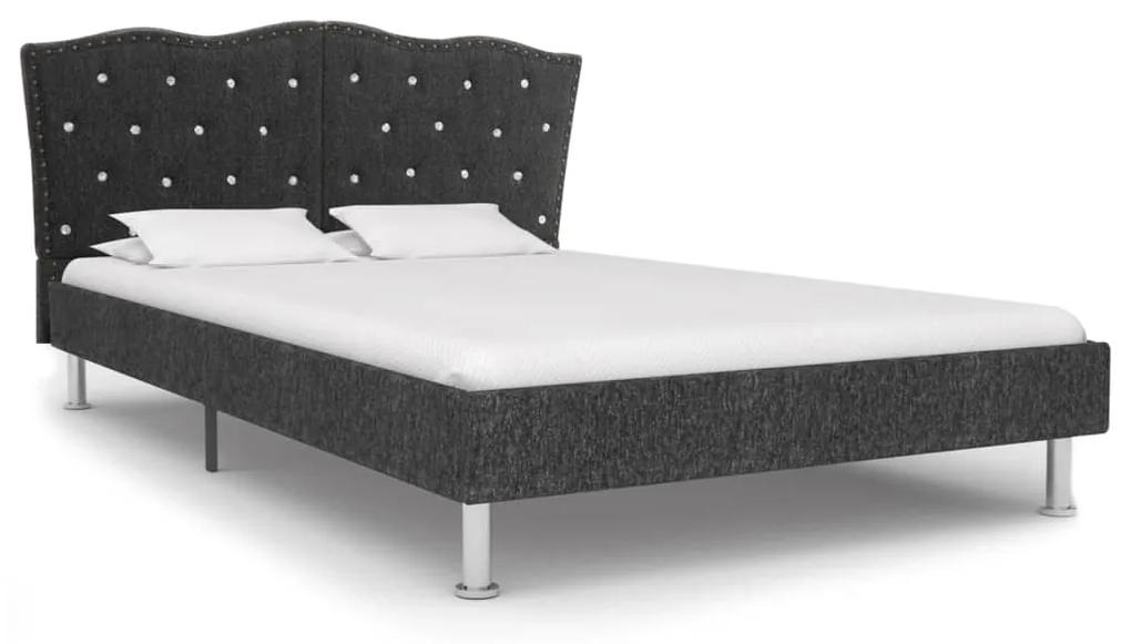 Cadru de pat, gri inchis, 140 x 200 cm, material textil Morke gra, 140 x 200 cm, tesatura, nu