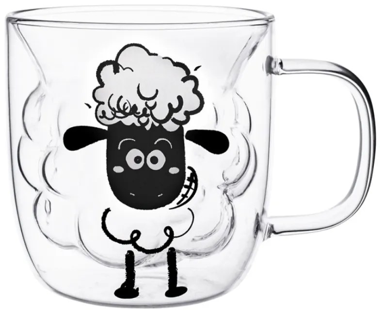 Cana pereti dubli Sheeps, sticla termo, 330 ml