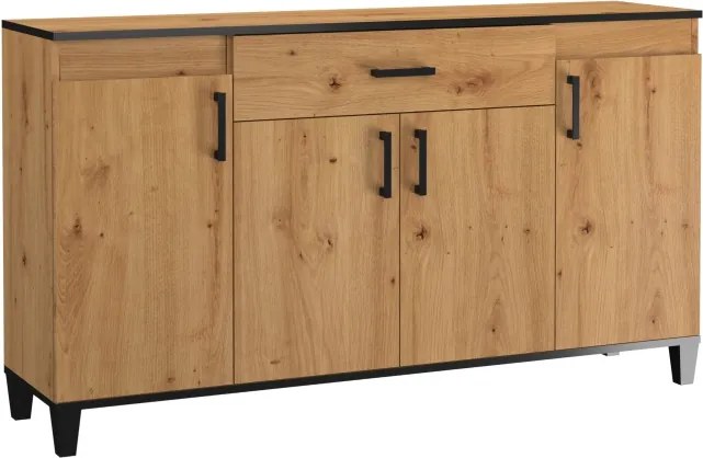 Comodă POLA 16 – 160x40x90 cm – Stejar Artisan