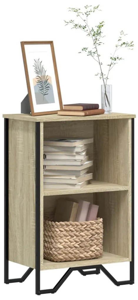 848600 vidaXL Bibliotecă, stejar sonoma, 50x31x74,5 cm, lemn prelucrat