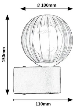 Aplică de exterior Rabalux 75021 COLZAR 1xG9/3,5W/230V