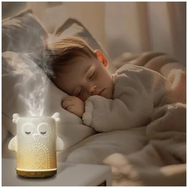 Difuzor LED RGBW de arome LED/8W/230V 100 ml bufniță