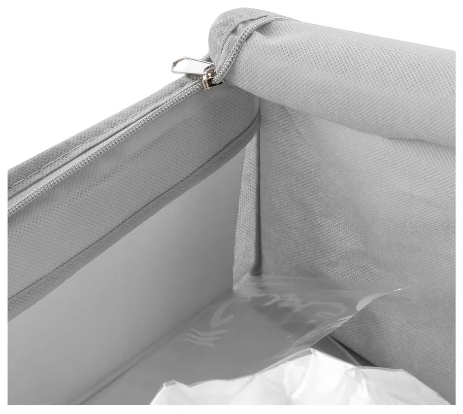 Cutie de depozitare pentru haine din material textil cu vacuum și pereți întăriți Granit – Compactor