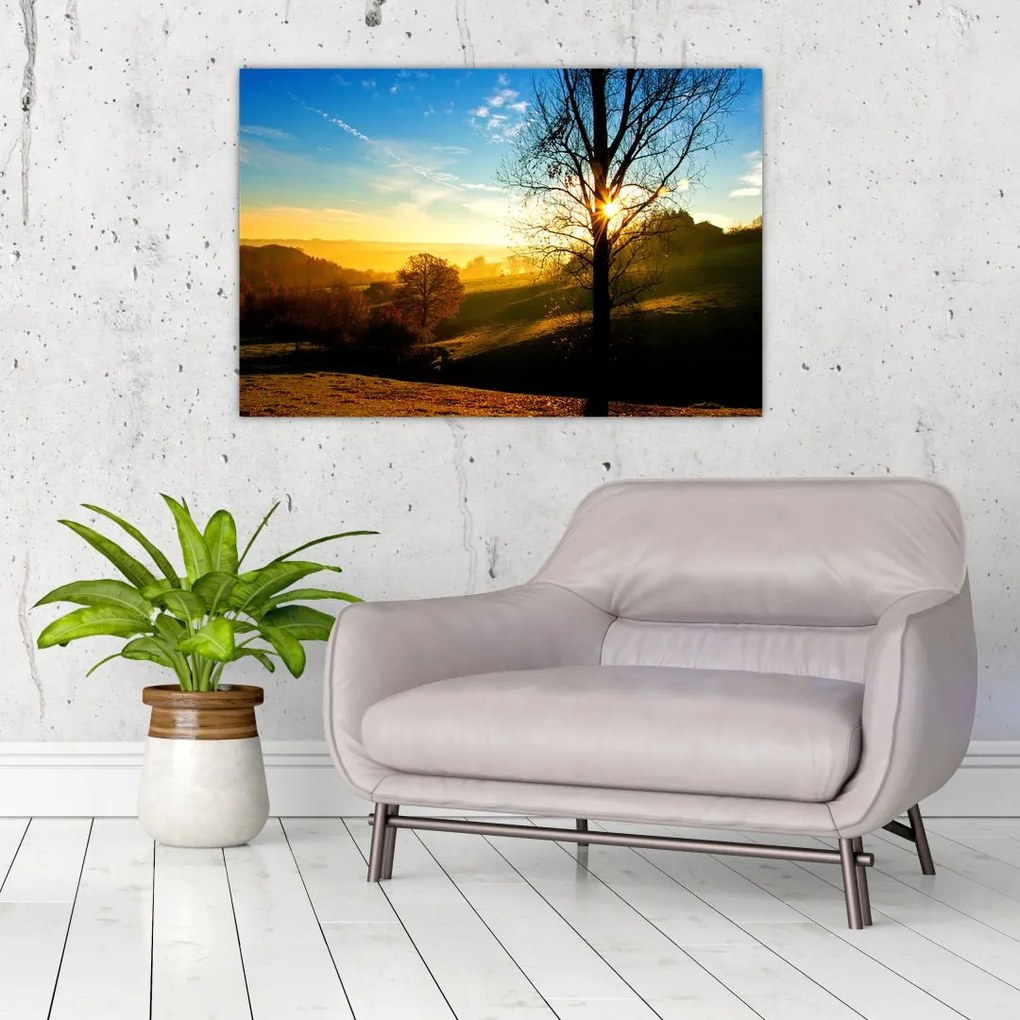 Tablou cu răsăsrit de soare (90x60 cm)