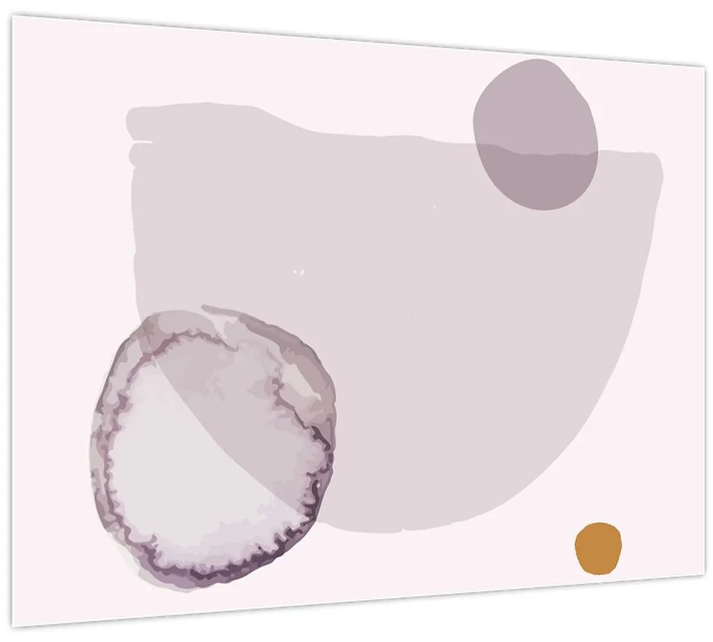 Tablou pe sticlă - Minimalism violet N⁰2 (70x50 cm)