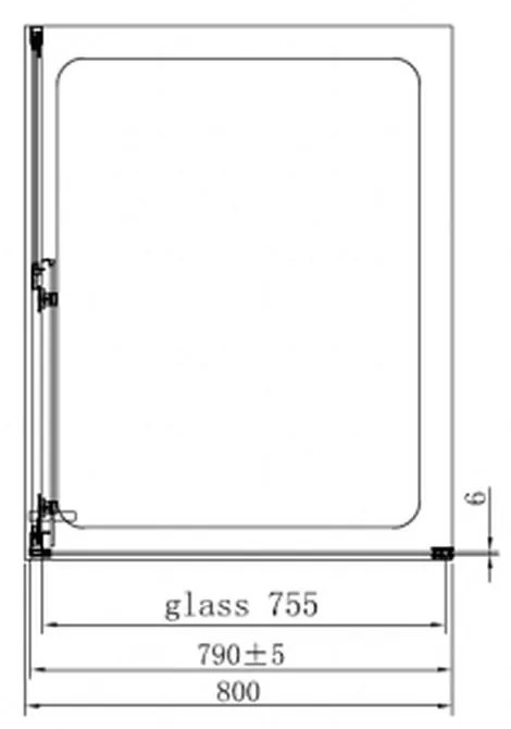 Set cabina dus neagra cu usa culisanta 100x80 cm plus coloana de dus cu baterie termostata