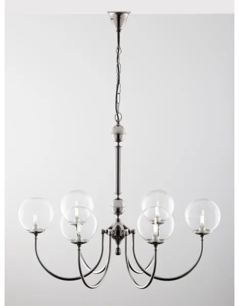 Lustră pe lanț Jupiter 2022 BRILLANTE 6xG9/10W/230V crom lucios