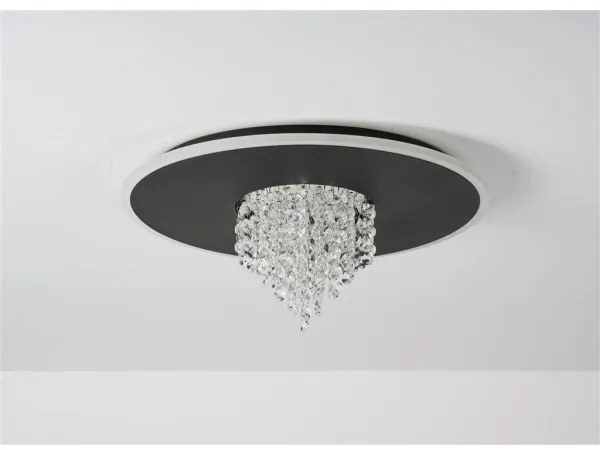 Searchlight 21126-32BK - Plafonieră LED dimerizabilă DELUGE 20W/230V Ø 31,5 cm negru