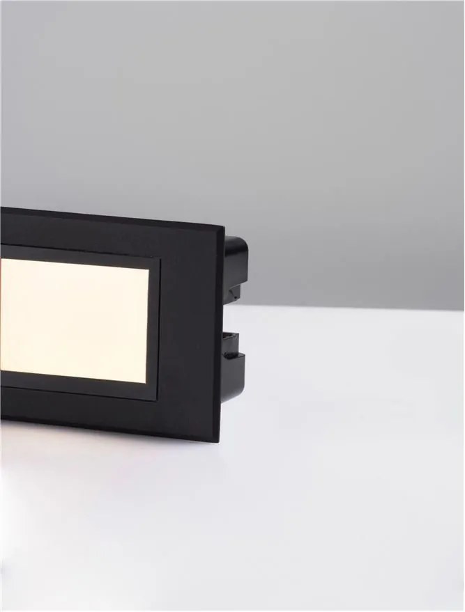 Spot LED incastrabil exterior, ambiental, IP65, RUDY negru