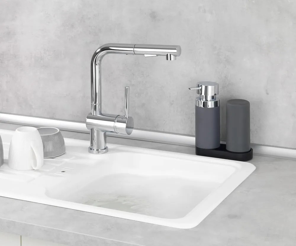 Set pentru spălat vase gri din silicon Easy Squeez-e – Wenko