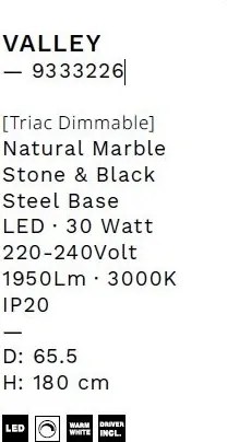 Lustra LED suspendata design decorativ VALLEY D-65,5cm