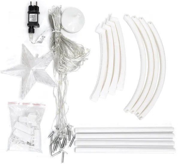 Aigostar - Decorațiune LED de Crăciun pentru exterior, LED/3,6W/230V, 150 cm, IP44, alb rece