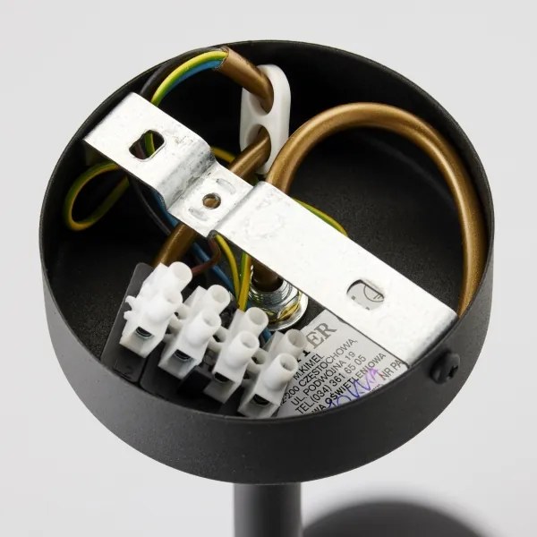 Lustră pe tijă Jupiter 1975 MOKA 4xGU10/10W/230V + 4xG9/10W/230V negru/crom