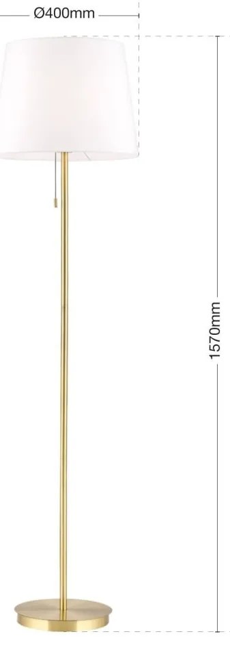 Lampadar/Lampa de podea design elegant LUDWIG alama antique