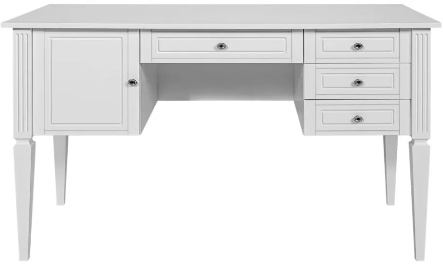 Birou elegant Ines alb L132 cm