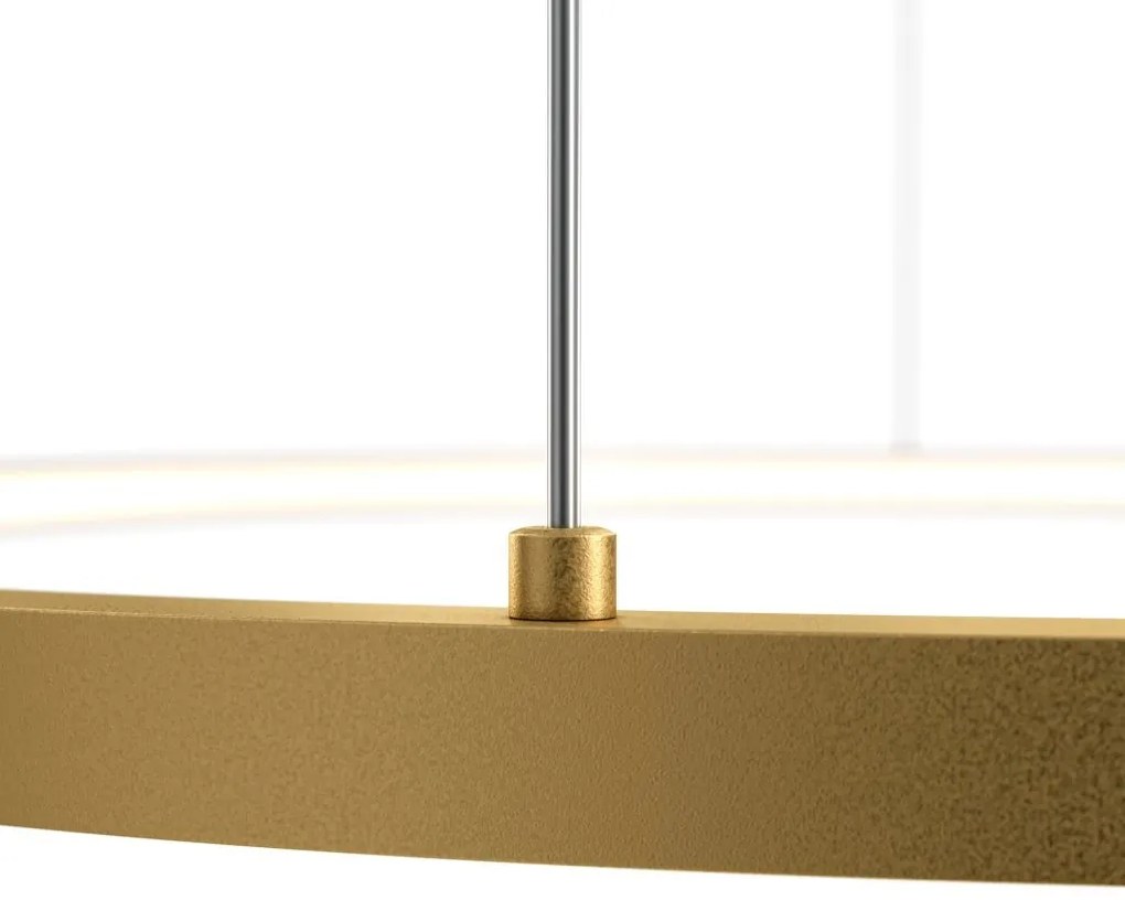 Lustra LED, pendul design modern Glint alama 63x78cm