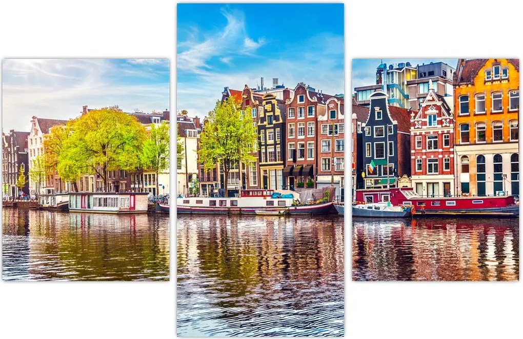 Tablou - Case dansatoare, Amsterdam (90x60 cm)