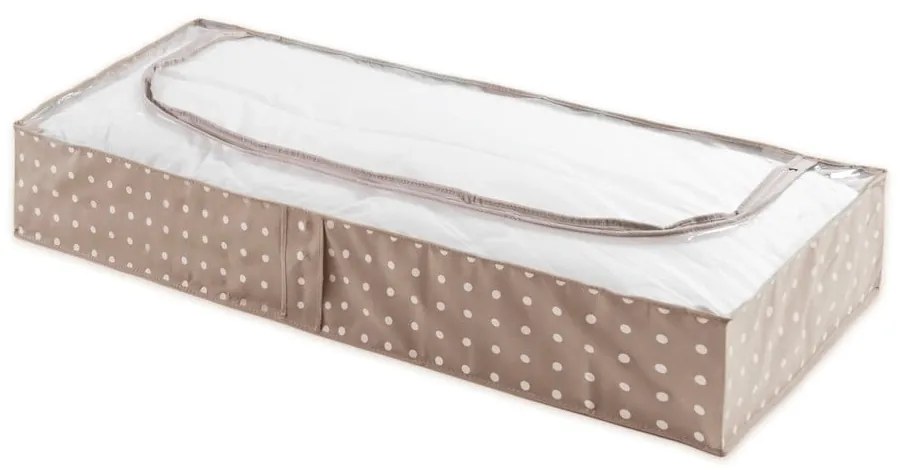 Cutie mică pentru depozitare Compactor Dots, 46 x 107 cm, bej