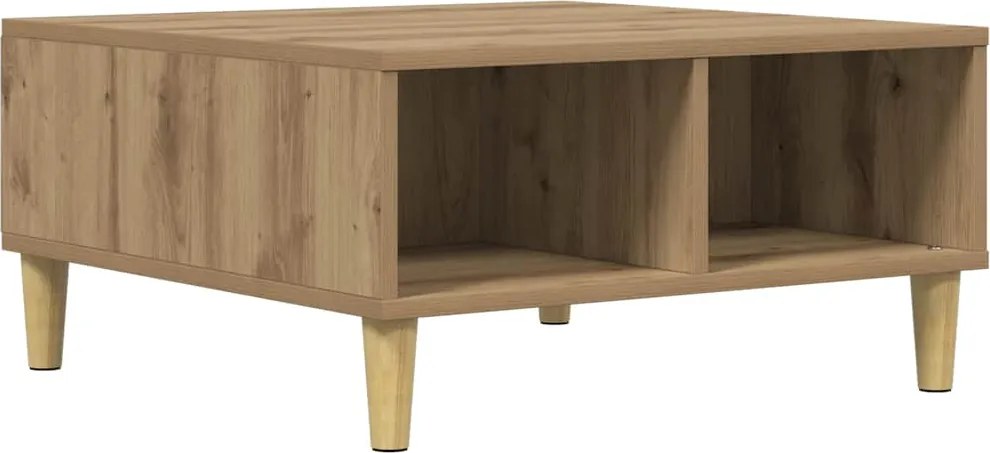 vidaXL Masă de cafea, stejar artizanal, 60x60x30 cm, lemn prelucrat