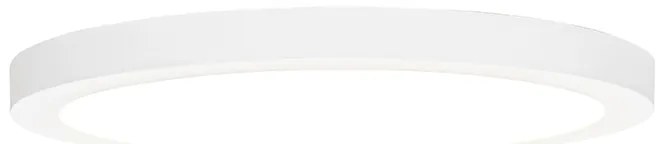 Spot încastrat sau aplicat alb 30 cm incl. LED Diminuare în 3 trepte până la cald cu comutator DIP - Trans