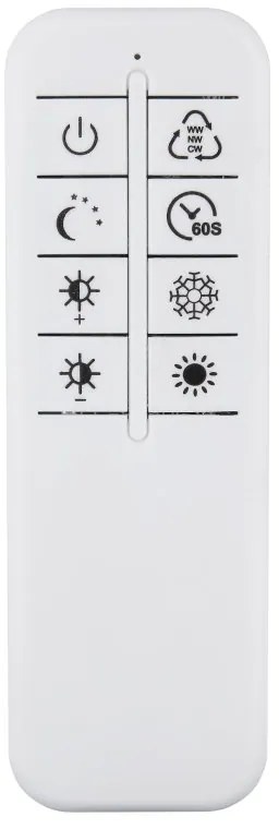 Lustra LED aplicata cu telecomanda INVERTINA aurie