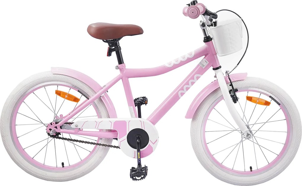 vidaXL Bicicletă pentru Copii 20 Inci pentru 6-11 ani Roz deschis