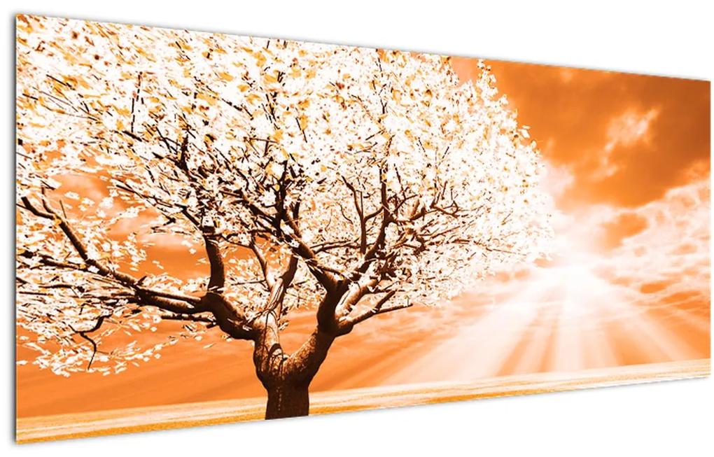 Tablou cu pomul portocaliu (120x50 cm), în 40 de alte dimensiuni noi