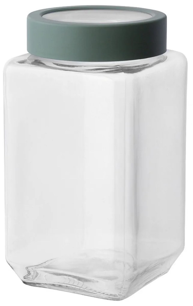 Altom Cutie din sticlă cu capac, 1 l, verde, 1000 ml