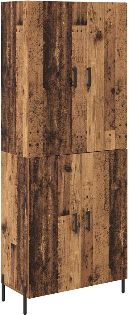 vidaXL Bufet Pe perete Lemn Vechi 69,5 x 34 x 180 cm Lemn compozit