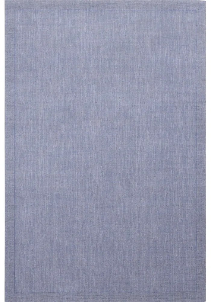 Covor albastru din lână 160x240 cm Linea – Agnella