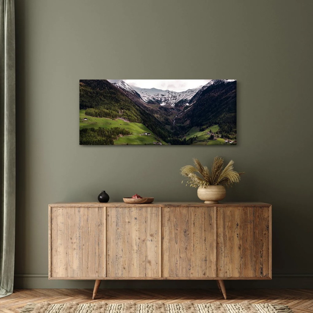 Tablou - Valea la poalele munților (120x50 cm)
