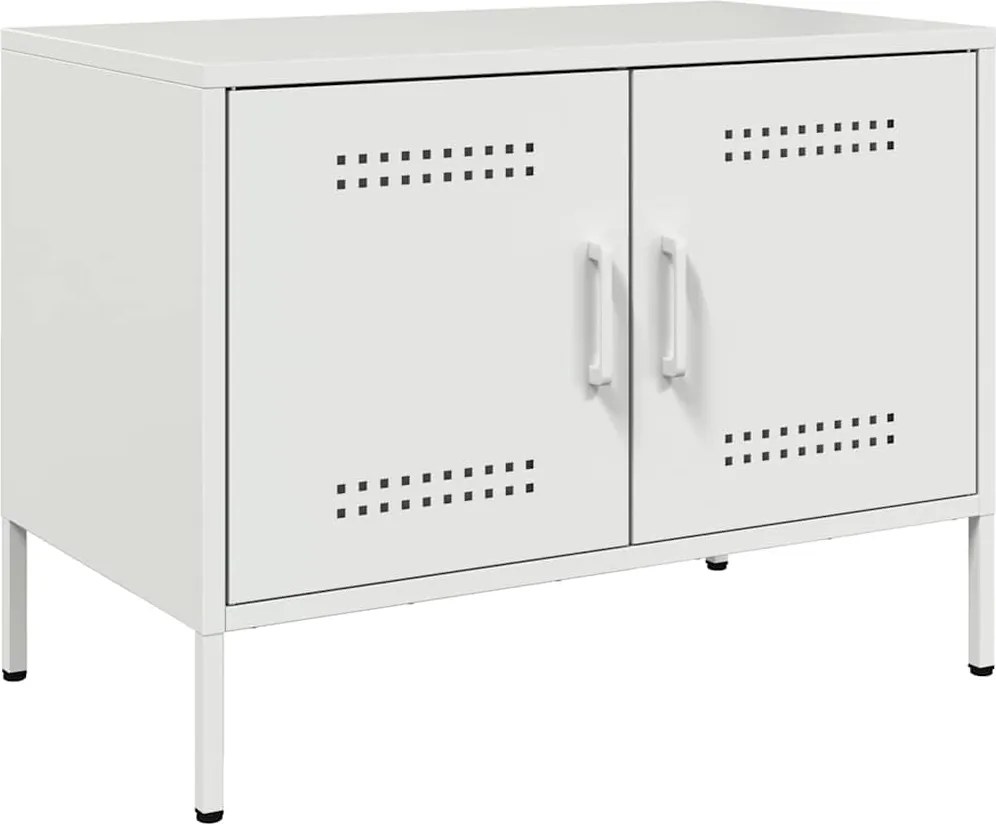 vidaXL Dulap TV, alb, 68x39x50,5 cm, oțel