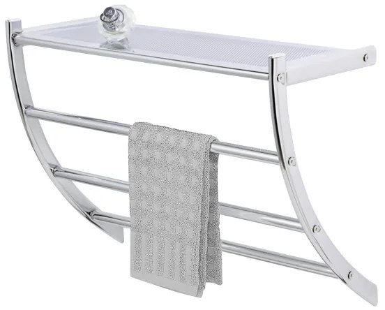 WENKO 15578100 - Suport pentru prosoape PESCARA, 56 x 46 cm, crom lucios