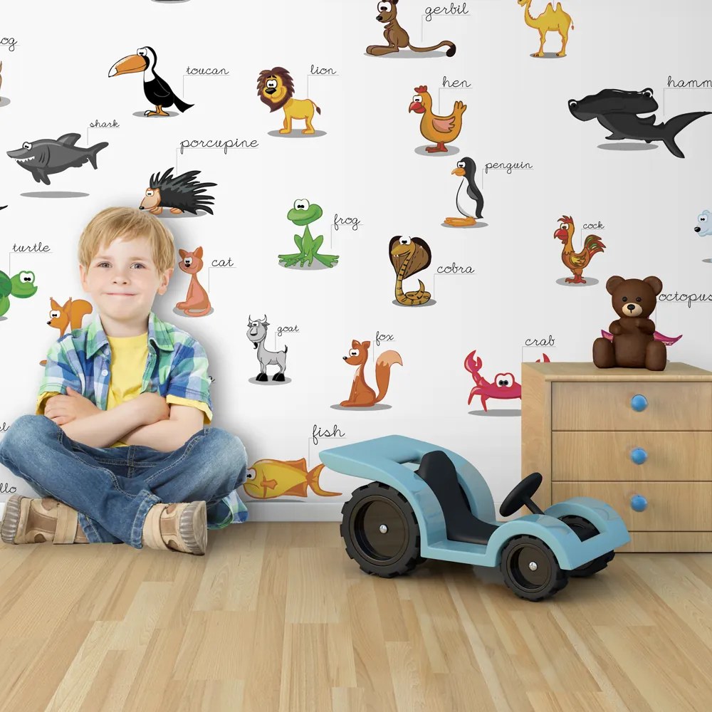 Fototapet XXL Bimago - Animals (For Children) + Adeziv gratuit 550x270 cm,