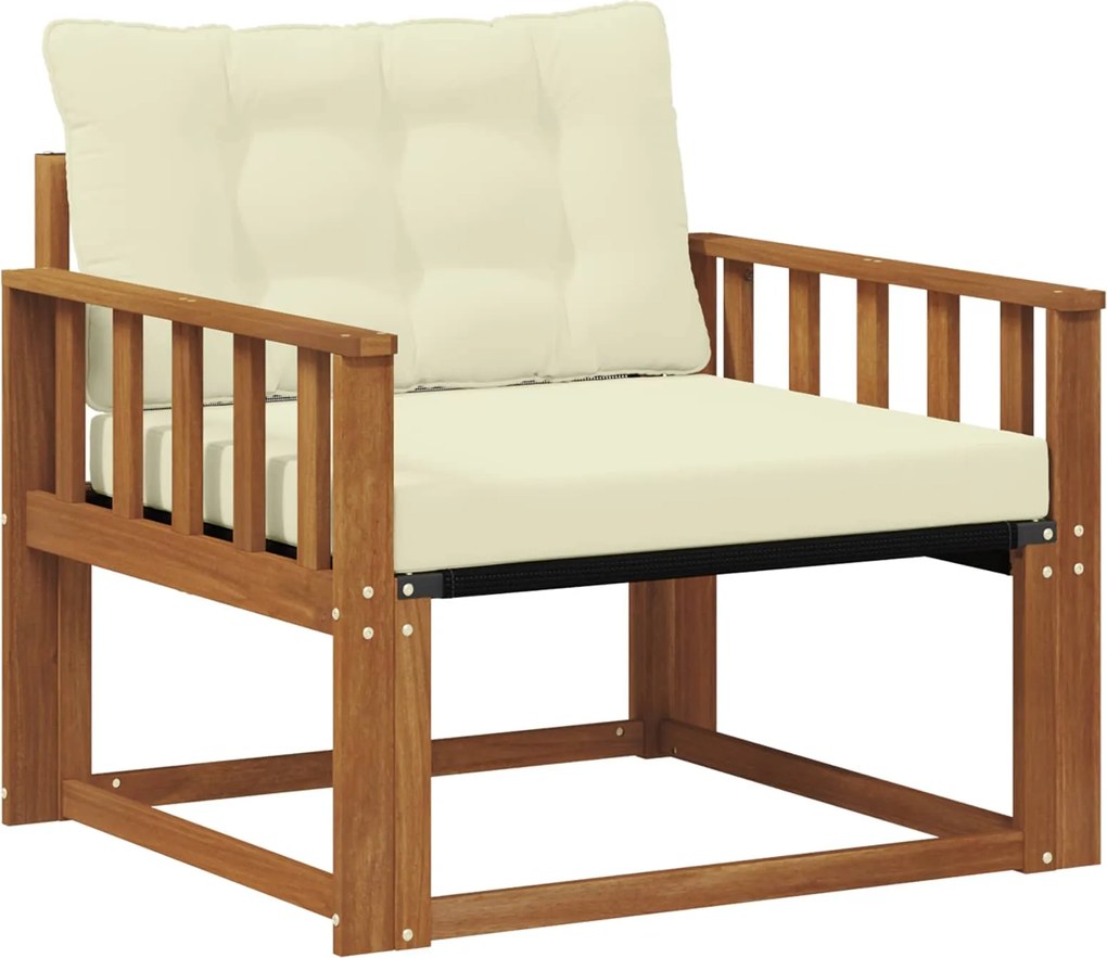 vidaXL Set de canapele de exterior Lemn solid de Acacia și Textilene