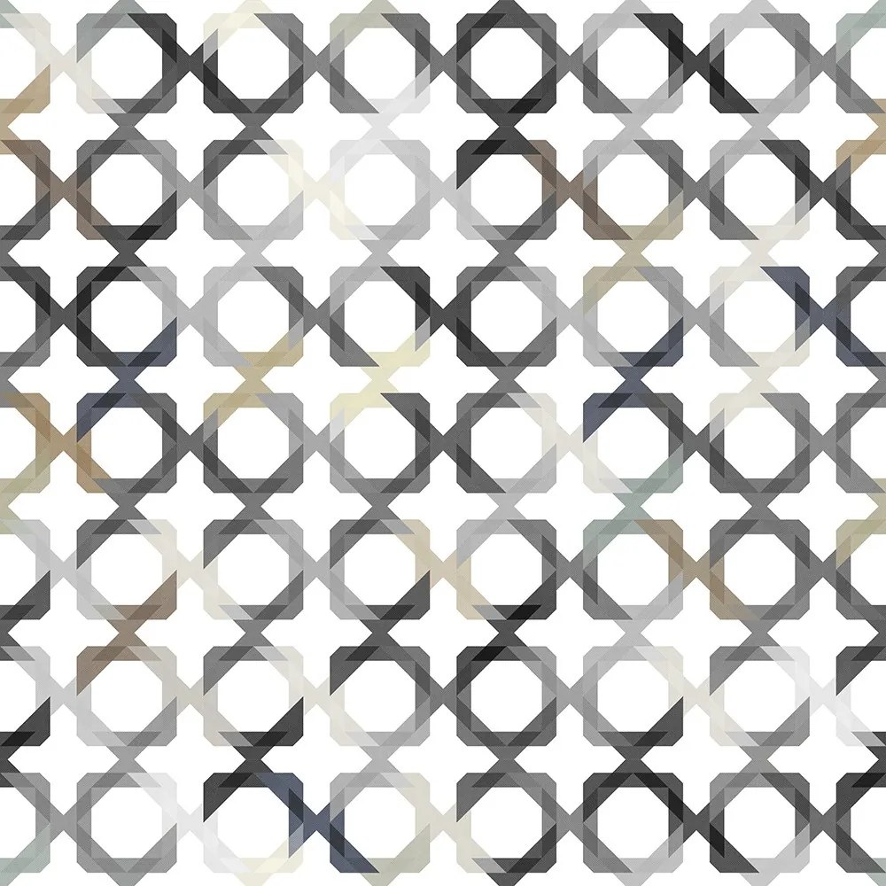 Fototapet, Patchwork Play, Grey, repetitiv, Rebel Walls