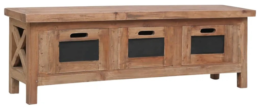 vidaXL Comodă TV cu 3 sertare, 120 x 30 x 40 cm, lemn masiv de mahon
