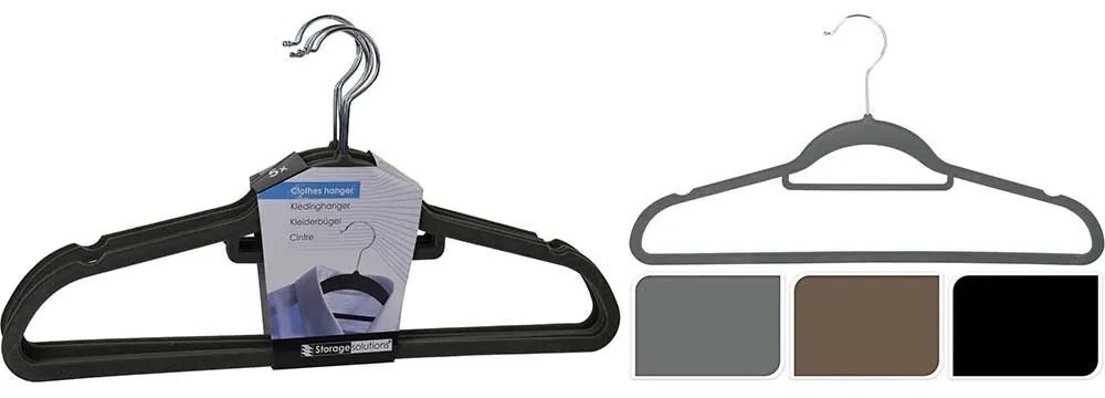 SET 5 UMERASE 44X23 CM, FORMA ANTIALUNECARE, PLASTIC, DISPONIBIL IN 3 CULORI: MARO/NEGRU/GRI