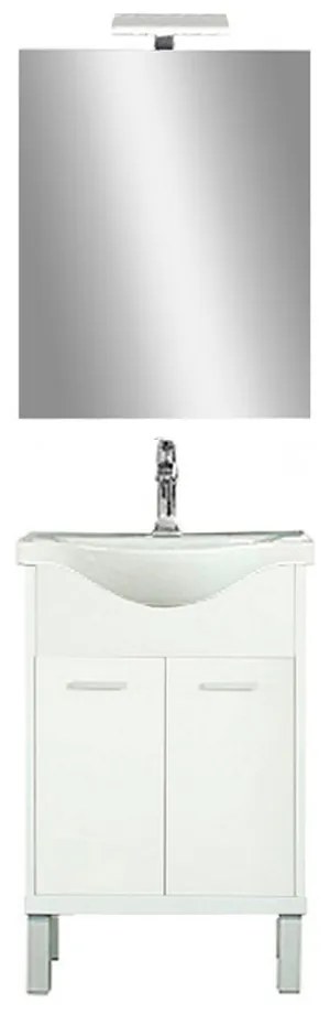 Mobilier complet de baie Nerva Prime 55 alb