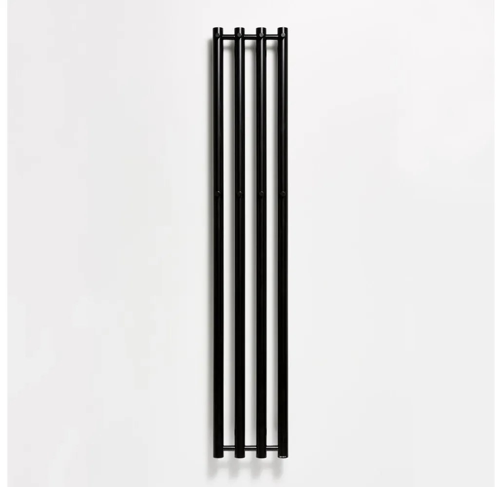 P.M.H. R2B - Radiator portprosop pentru baie ROSENDAL, 350 W, 150 cm, negru