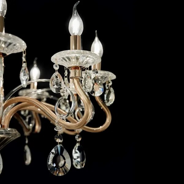 Lustră pe cablu Ideal Lux NEGRESCO 8×E14/40W/230V