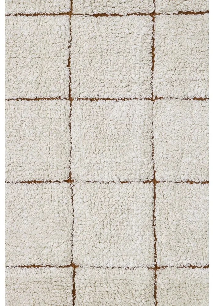 Covor crem lavabil/țesut manual din bumbac 170x240 cm Mosaic – Lorena Canals