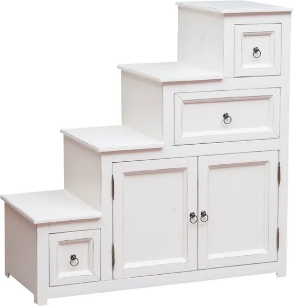 Comoda mica tip scara, L94 41 H97 cm, stanga