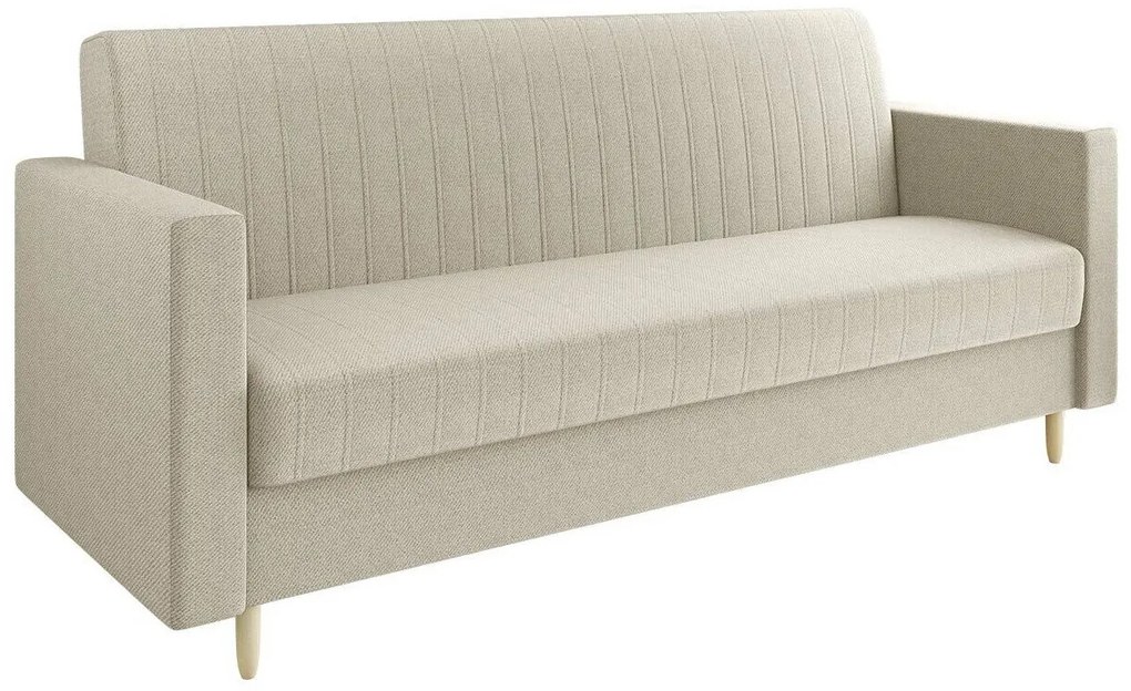 Canapea extensibilă Miami 429 Cutie de pat, 98x217x88cm, 66 kg, Picioare: Plastic, Lemn, Lemn: Pin