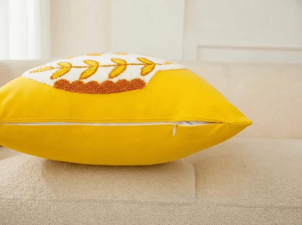 Husa pentru perna VAZONIE 45x45 cm, galben