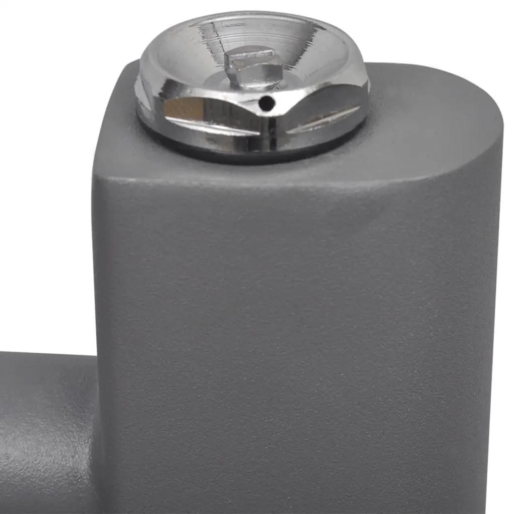 Radiator port-prosop incalzire centrala baie, curbat, 480x480 mm, gri 1, Gri, 480 x 480 mm, Curbat