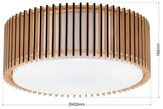 Orion - Plafonieră TARTA, 3 x E27, 40 W, 230 V, Ø 40 cm, bej